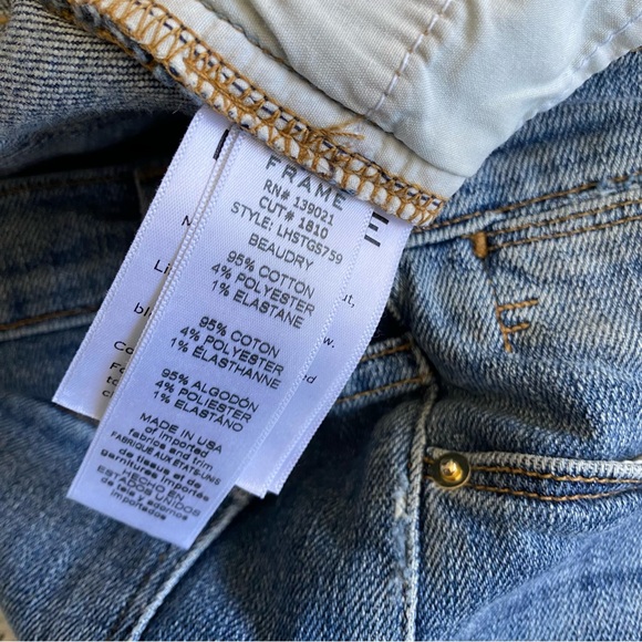 Frame Le High Straight Jeans, Beaudry Distressed Step Hem, 24 - Picture 14 of 15